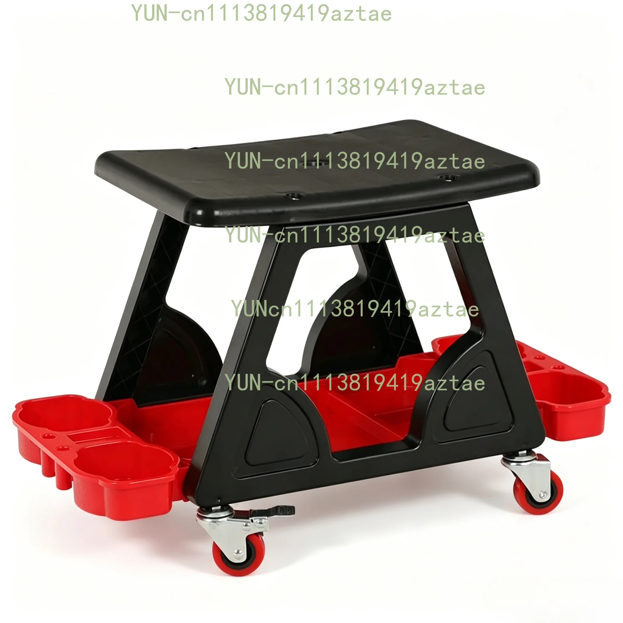 Auto Repair Rolling Creeper Stool Car Detailing Sliding Seat with Removable Plate for Workshop Garage