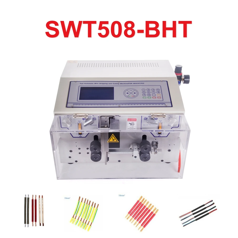 SWT508 Peeling Stripping Cutting Machine Computer Automatic Wire Strip Machine 0.1-10mm2 AWG7-AWG28 for Single or Double or Flex