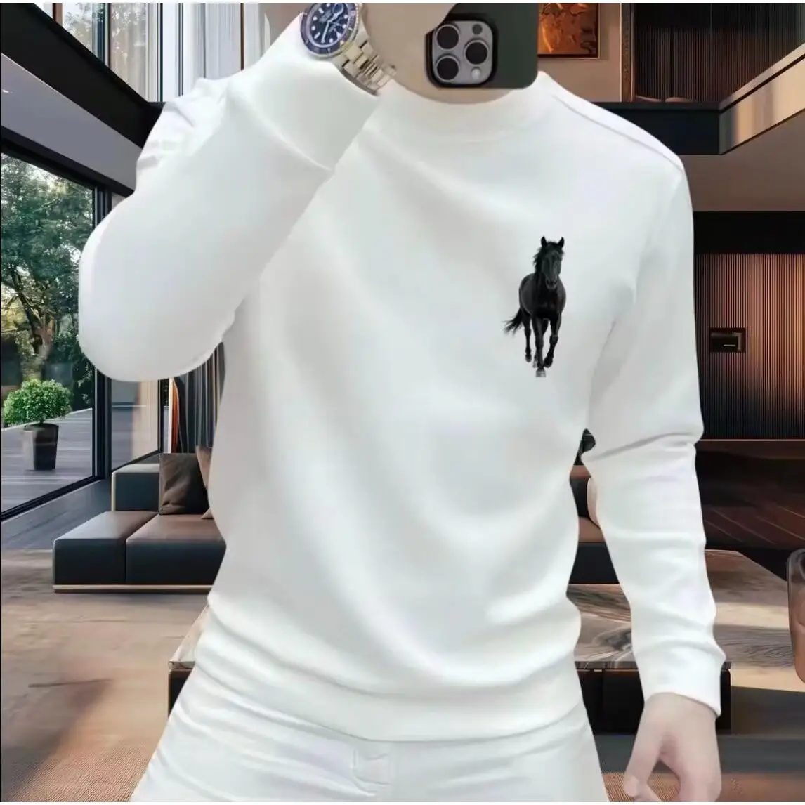 

Мужская толстовка с принтом на осень-зиму, свободный крой, повседневный стиль, корейская мода, новинка весны, шик, тренд из Гонконга