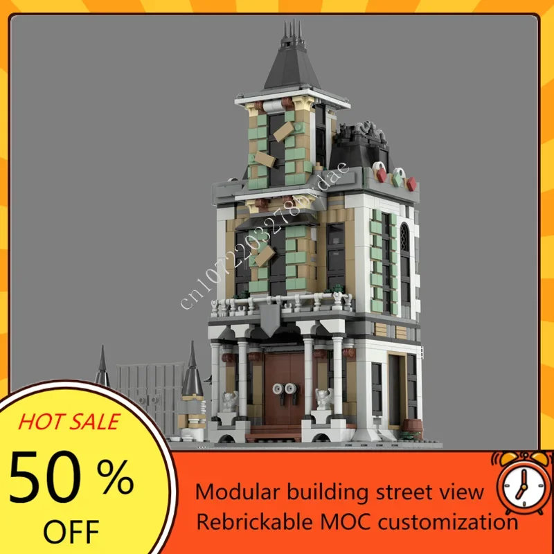 

1252PCS MOC Medieval Castle Custom Puzzle Haunted Mansion Malfoy Manor Technical DIY Assembly Set Toy Holiday Birthday Gift