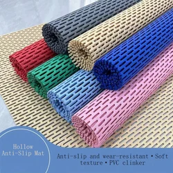 H-Shaped Anti-Slip Hollow Floor Mat Bathroom Kitchen Bathroom Hydrophobic Anti-Slip Mat PVC Foldable Double-Sided Anti-Slip Mat