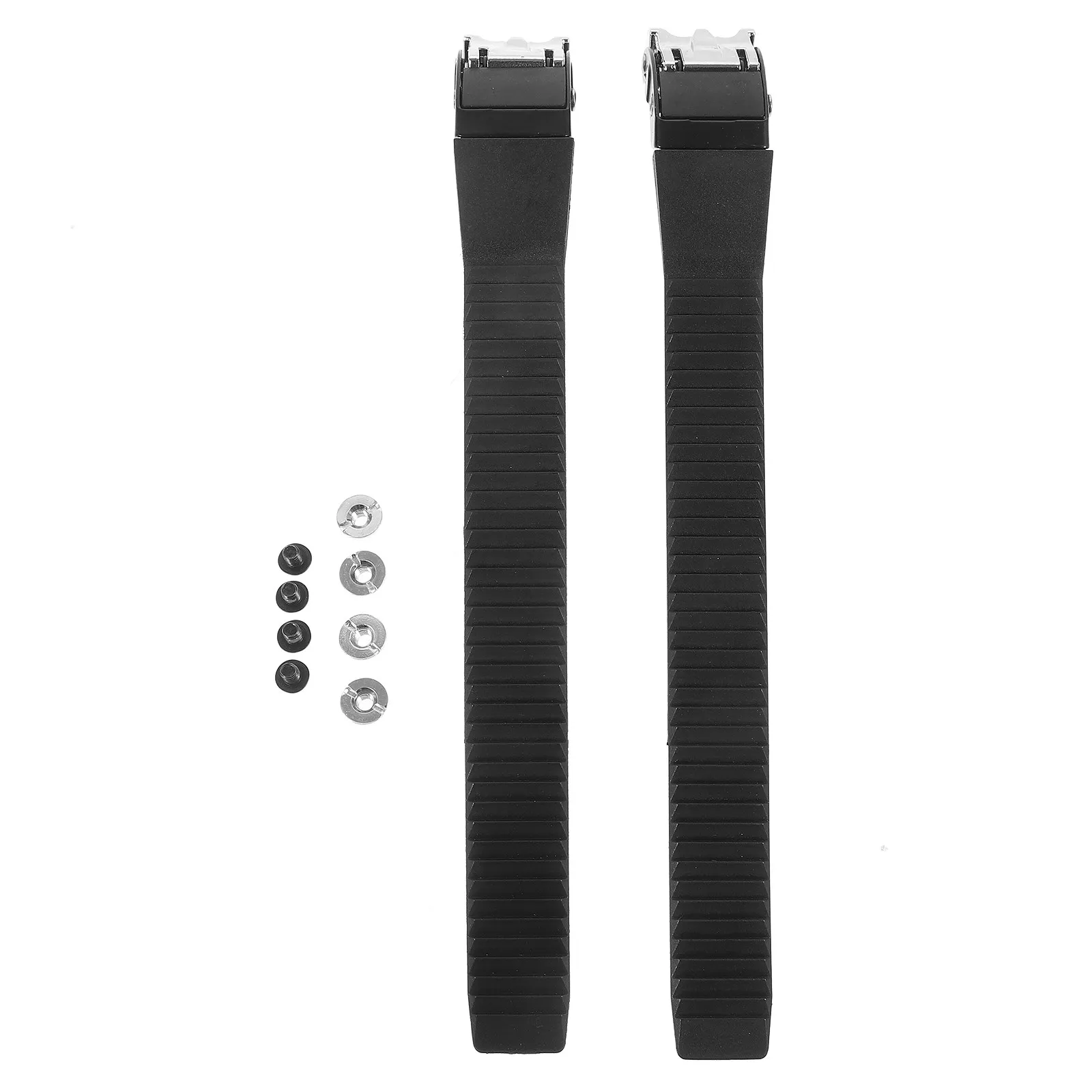 

2 комплекта регулируемых прочных металлических и пластиковых пряжек-ремешков для роликовых коньков, сменные аксессуары для фиксации обуви для катания на роликах