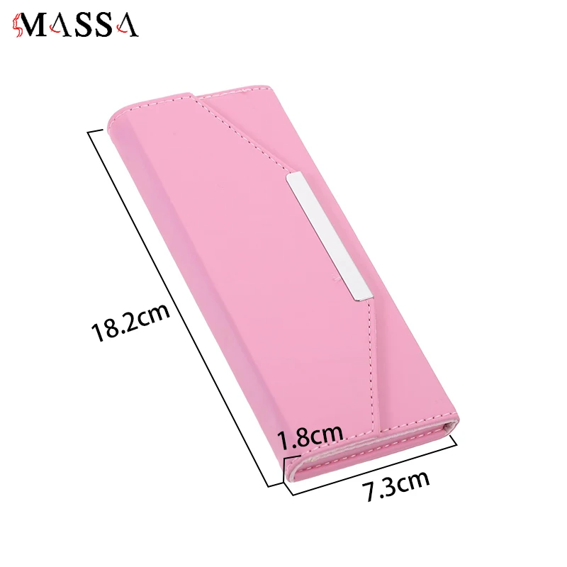 MASSA Wimpern Verlängerung Pinzette Lagerung Tasche Leder Tragbare Organizer Fall Falsche Wimpern Werkzeug Organizer Wimpern Zubehör