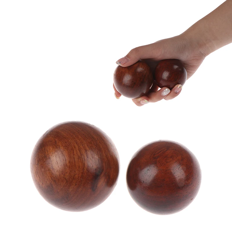 Massage Handball Health 5cm/6cm Mahogany Wood Fitness Health Ball Hand Meditation Exercise Stress Relief Balls Hand Relaxation