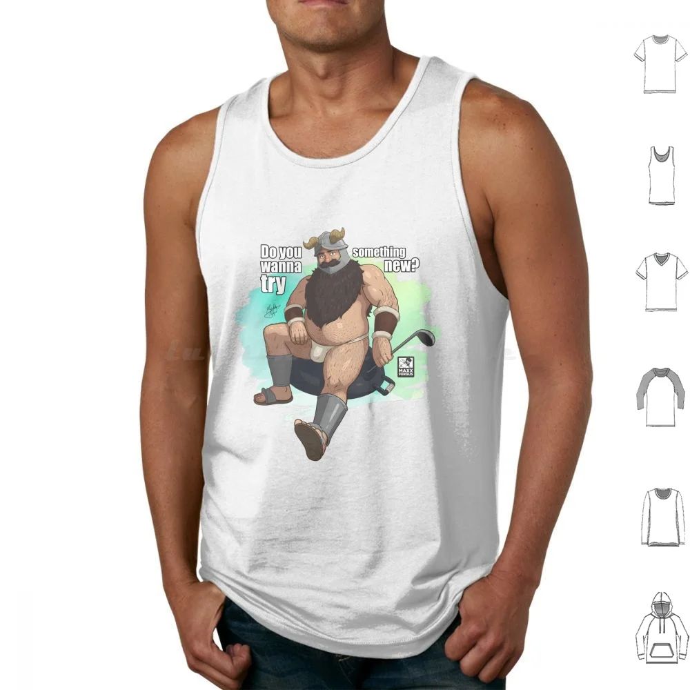 Bear Senshi Tank Tops Print Cotton Senshi Meshi Delicious In Bear Pride Art Hairy Beard Anime Manga