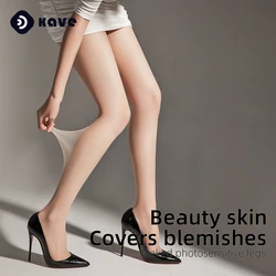Kave Nude Black Sheer Tights Women 15D Ultra-Thin Nylon Pantyhose for Women Tights Solid Color Elastic Skinny Female Leggings