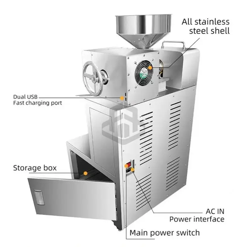 Oil Press Machine/ Sunflower Oil Presser/ Cold Press Oil Extractor
