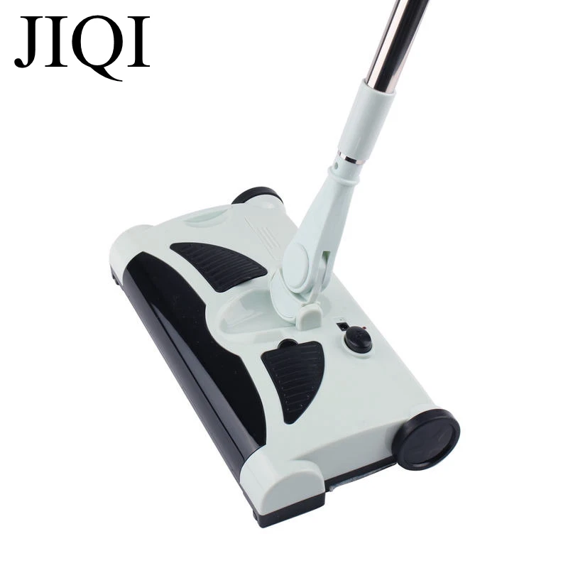 JIQI Rechargeable Electric Sweeping Machine Wireless Hand Push Dustpan Floor Dust Clean Sweeper Robot Vacuum Cleaner Automatic