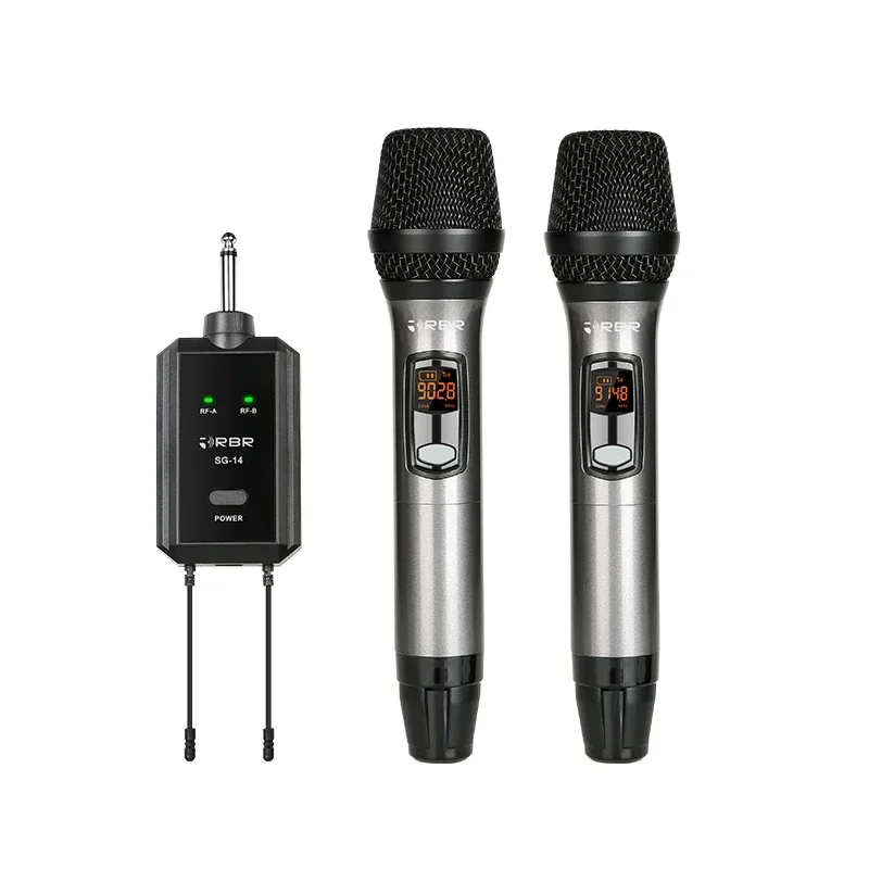 

Portable sg14 uhf wireless handheld microphone mic