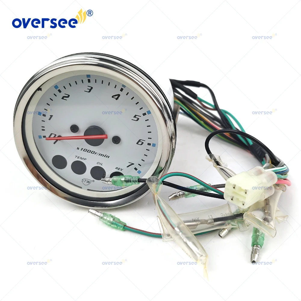 Tacômetro multifunções branco para Suzuki DF115 DF140 peças de reposição do motor externo, 34200 93J14