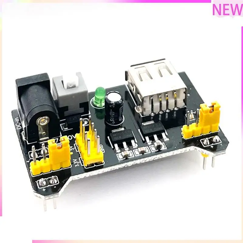 B27B 10 Uds para MB102 Kit de módulo de fuente de alimentación de placa de pruebas 2 vías 3,3 V 5V para Kit de juego de módulo de placa de pruebas MB102