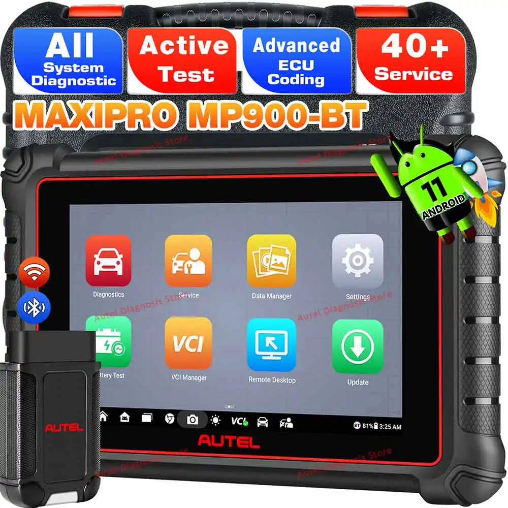 Autel MaxiPRO MP900BT Automotive Scanner Car Diagnostic Tools Online ECU Coding DoIP CANFD MP900 BT OBD2 Coder Reader PK MP900E