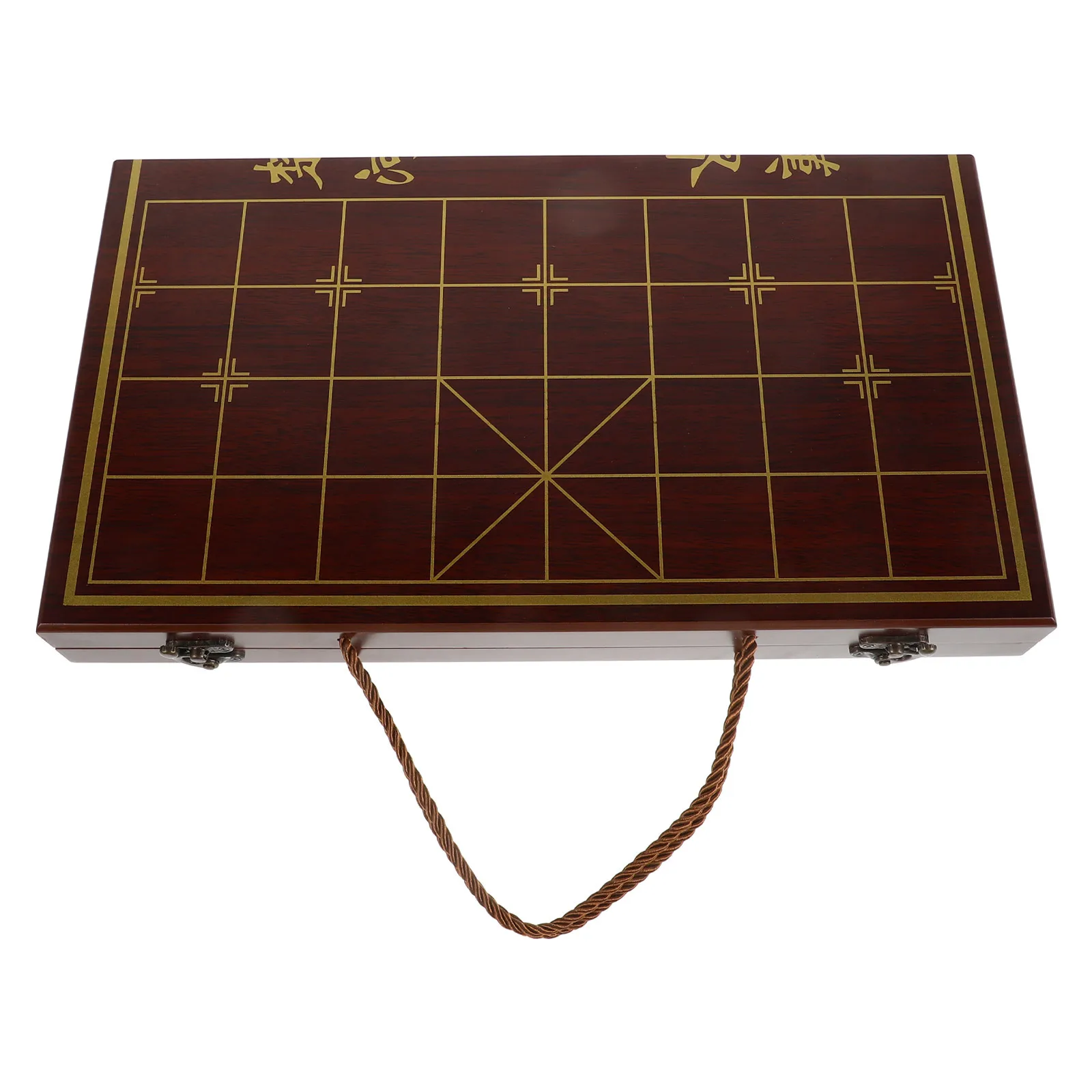 

Портативный деревянный шахматный набор Xiangqi со встроенным хранилищем, 2 в 1, удобная для путешествий, китайская шахматная игровая доска для детей, игрушка