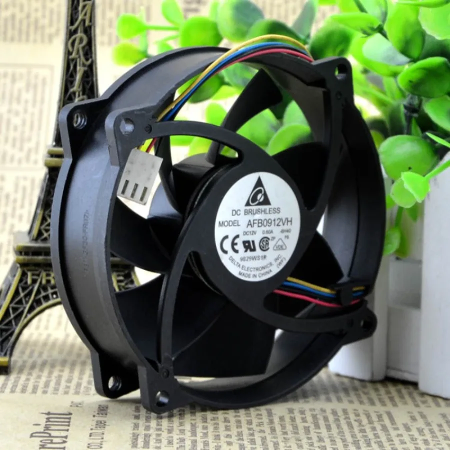 AA + for Delta AFB0912VH 12V 0.6A 9CM 9025 Chassis Power Supply CPU PWM Temperature Control Cooling Fan