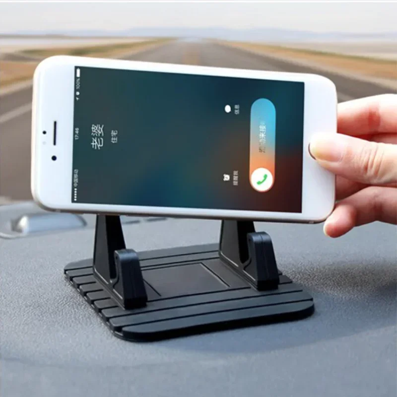 VIKEFON Suction Cup Car Navigation Bracket Car Dashboard Desktop Car Bracket Silicone Non-slip Mat Lazy Mobile Phone Bracket