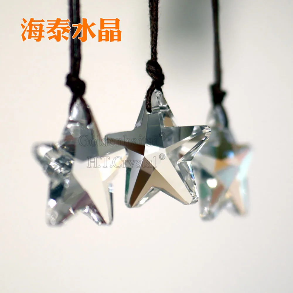 Camal 5Pcs 29mm Crystal Star prismi Suncatcher True Color Maker Hanging Drops pendente per parti di lampadari per finestre decorazioni per la casa