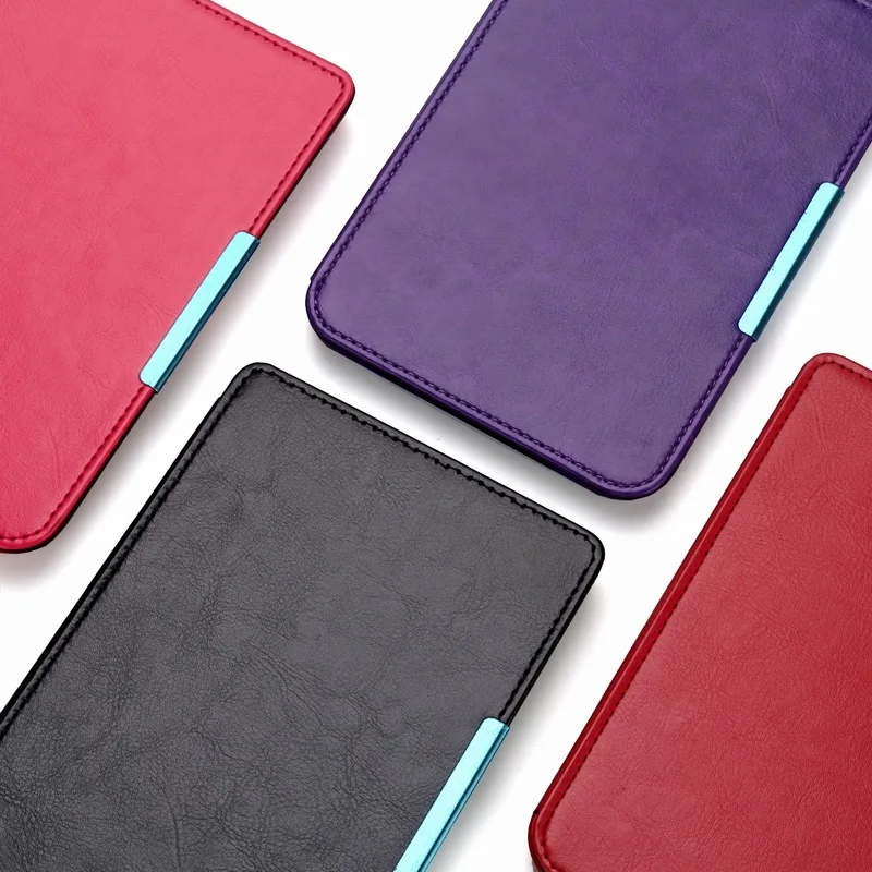 Skórzane etui do PocketBook Basic 2 Lux Touch 614/615/624/625/626/622/623 e-reader Ebook Funda Capa klamra magnetyczna okładka książki — zdjęcie produktu 6