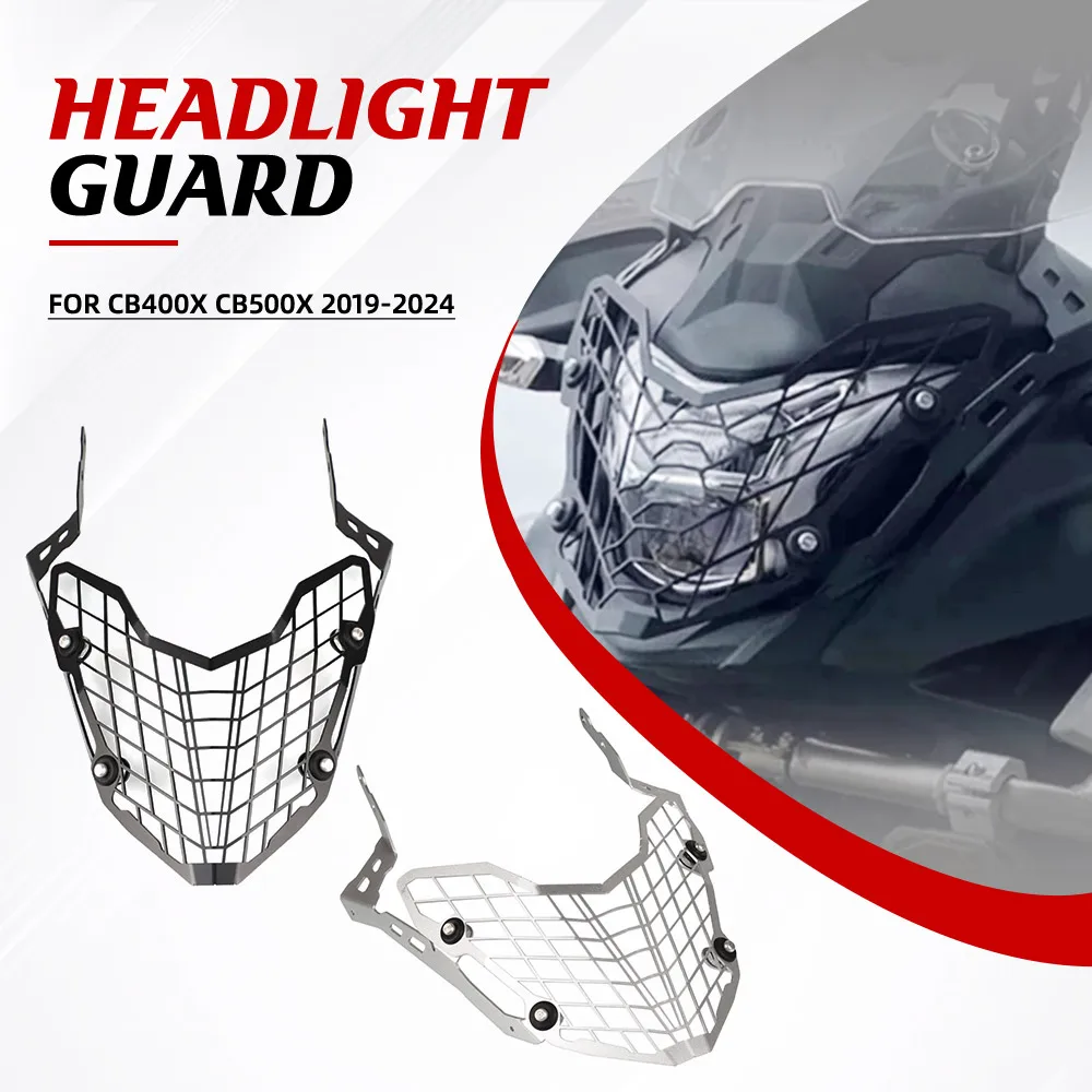 

Headlight Guard Protector Cover Protection Grill HeadLamp Grill For Honda CB400X CB500X 2019-2023-2024 Motorcycle Accessories