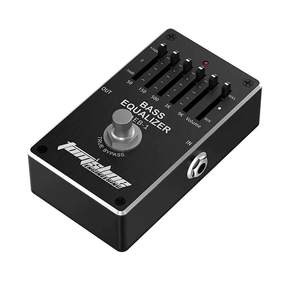 AROMA AEB-1 Electric bass Effect Pedal 5-segment adjustable EQ Effect 5 band frequency 50Hz/150Hz/500Hz/3000Hz/9000Hz