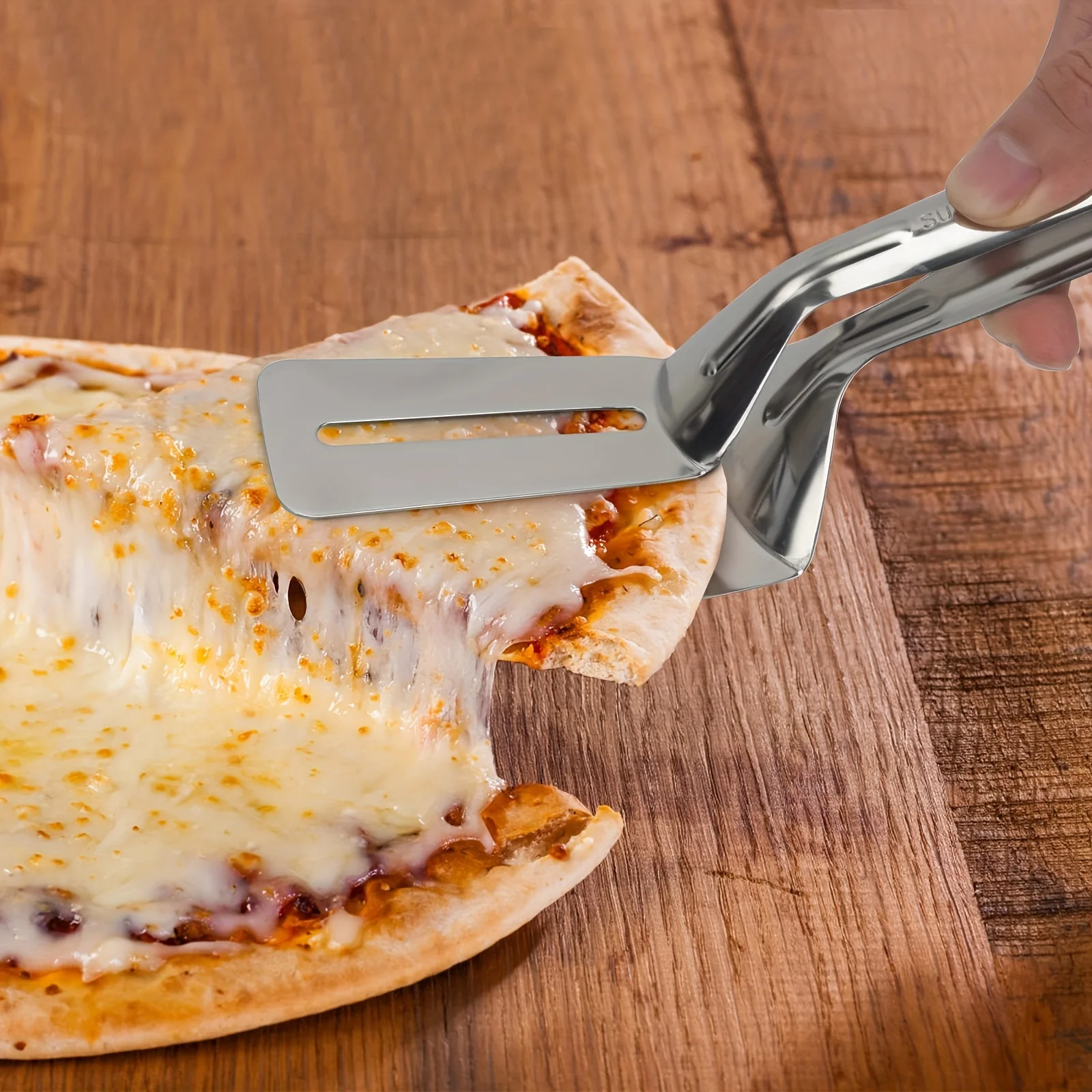 1/2/4Pcs Edelstahl Steak Clips Multifunktionale Spachtel Doppelseitige Kochen Zange Für Fisch Fleisch Pizza küche Backen Werkzeuge – Detail 17