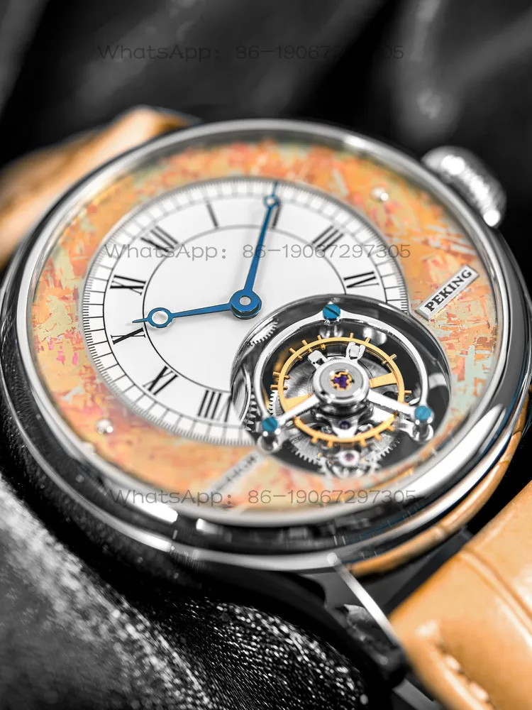 42Mm formal light luxury business tourbillon manual mechanical watch men
