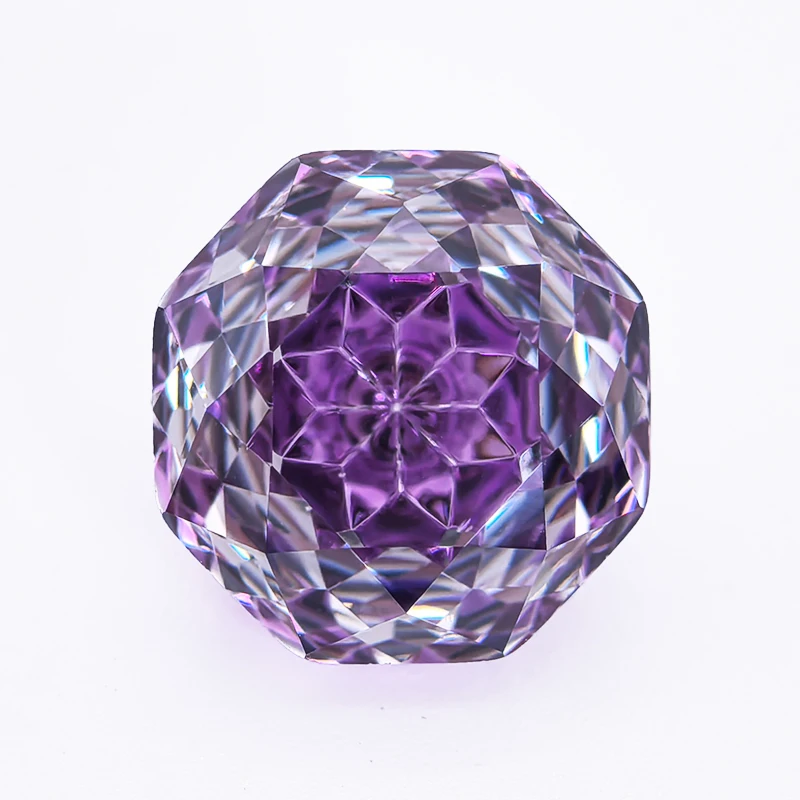 

Cubic Zirconia Wholesale Purple Color Rose Cut Charms Beads for DIY Jewelry Making Earrings Bracelet Materials No Certificate