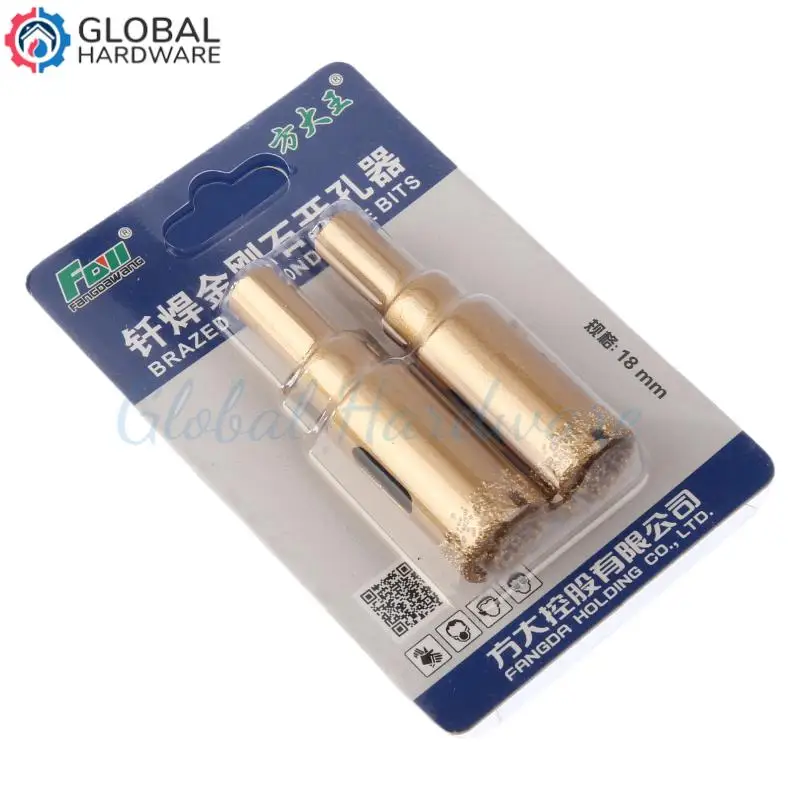 

1PCS Gold Diamond Drill Bit Hole Saw Tile Glass Marble Glass Hole Cutter Drill Bit 18mm