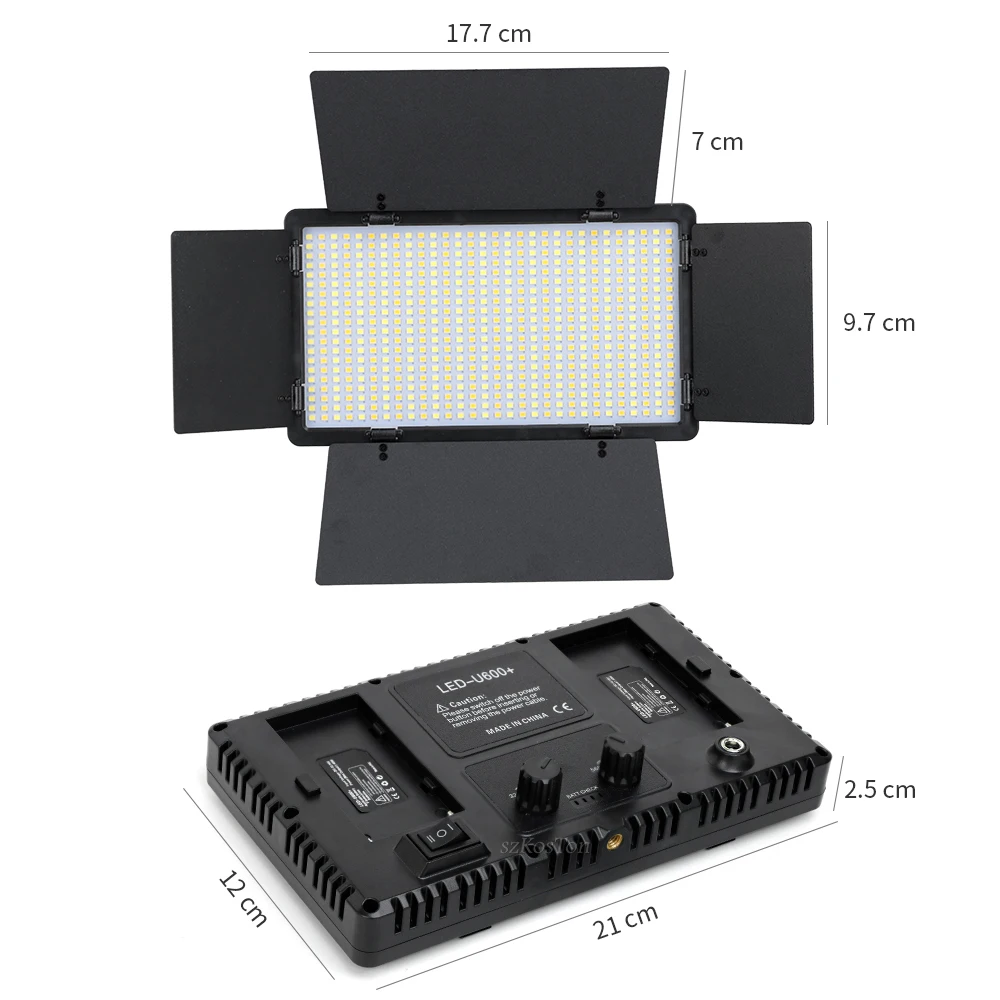 U600 LED Photo Studio Light for Tiktok Youbute Game Live Video Lighting Portable Video Recording Photography Panel Lamp