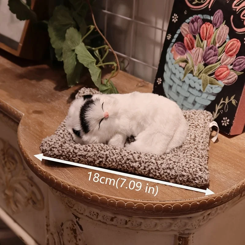 Interactive Meowing Kitten Plush with Press-to-Meow Sound, Realistic Cat for Boys & Girls, Birthday Gifts,toys for Girls & Women