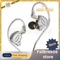 Kz ZS10 Pro X Metal Earphones Bass Hifi Aluminium Earplugs Hybrid In Ear Monitor Music Sport Noise Reduction Headphones Custom