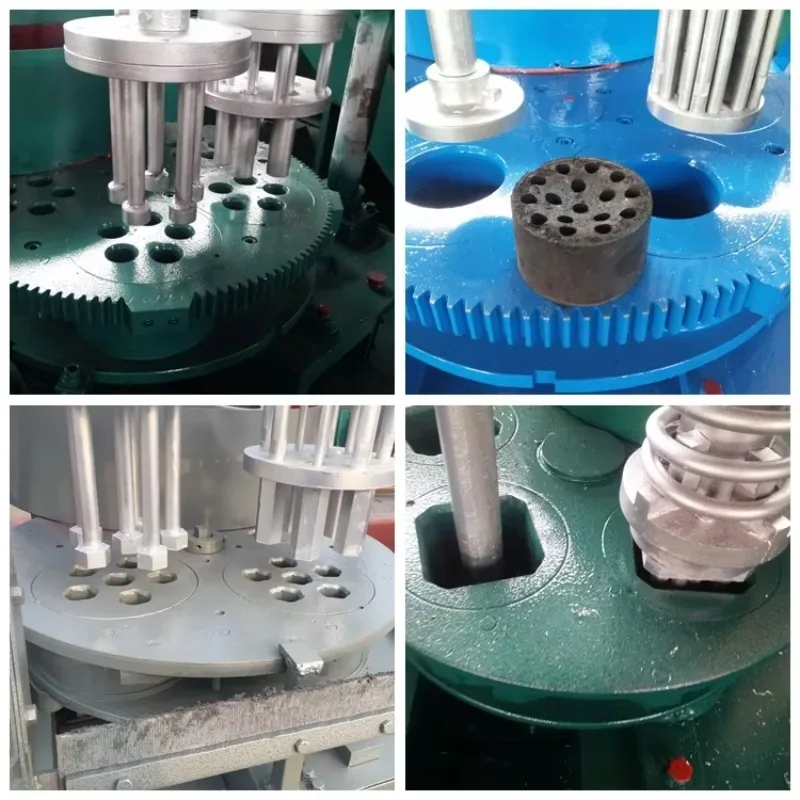 Efficient PLC Controlled Coal Briquette Machine Line AC Motor 1-6T/h Capacity Carbon Steel Honeycomb Coal Making Machine for