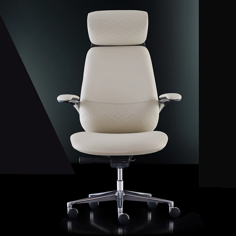 Leather Dinning Bedroom Designer Office Chair Nordic Comfortable Sillas De Oficina Home Furniture Ergonomic Swivel Office Chair