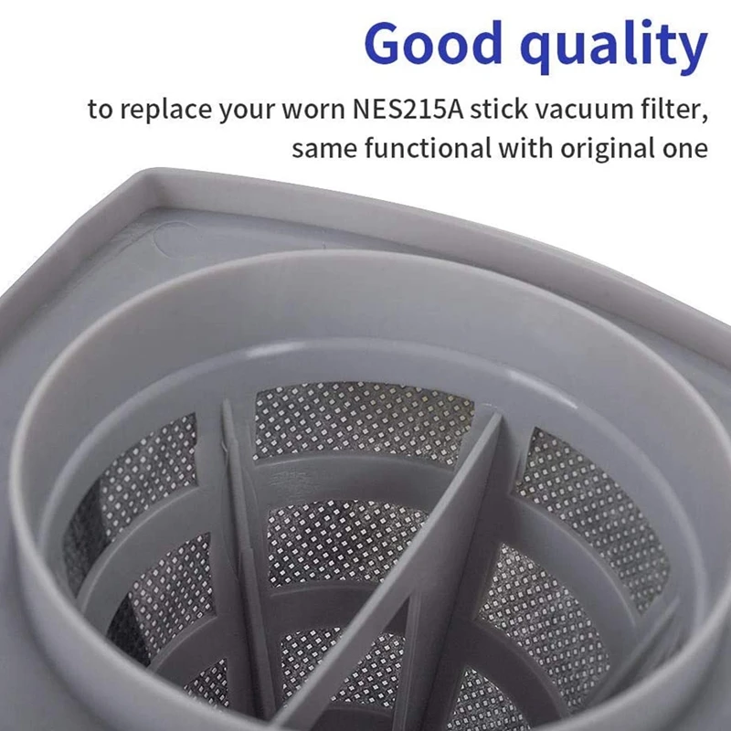 4 Set Replacement Filter For Eureka NES215A NES210 3-In-1 Stick Vacuums, Compare To Part N0101 & N0102