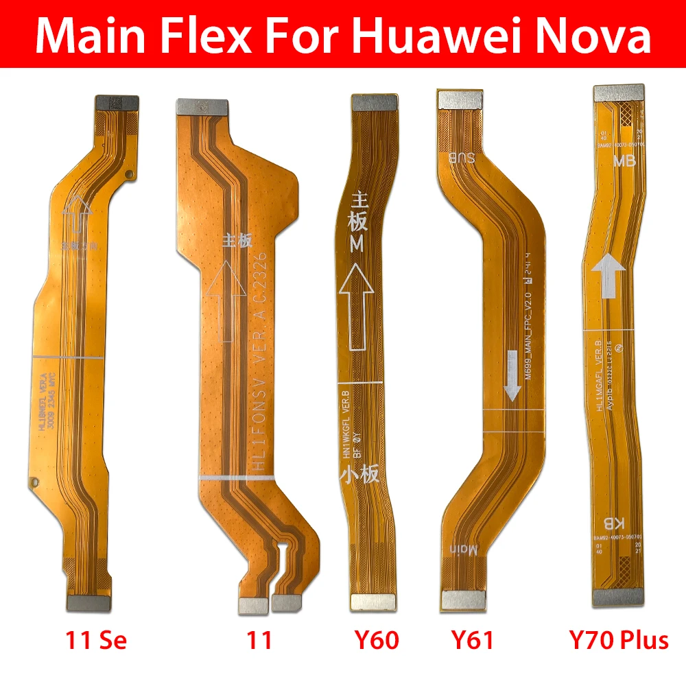 

НОВЫЙ для Huawei Mate 40 Pro 50 Nova 12i 11 Se Y71 Y70 Y60 Y61 Y70 Plus Y72 Y91 P60 Pro Разъем основной платы Гибкий кабель