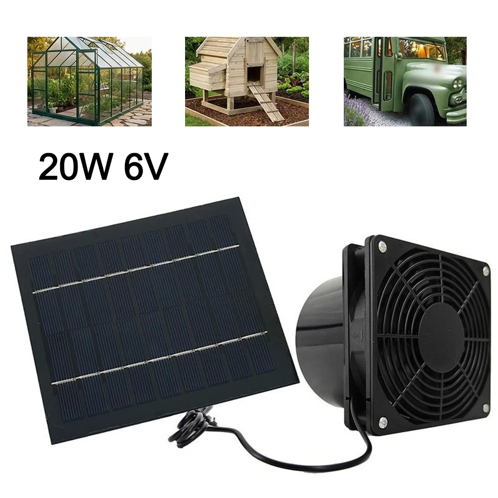 For RV Ventilation 20W for Solar Panel 145 * 145 * 2.5mm for Solar Panel Ventilation Solution Solar Polycrystalline Silicon
