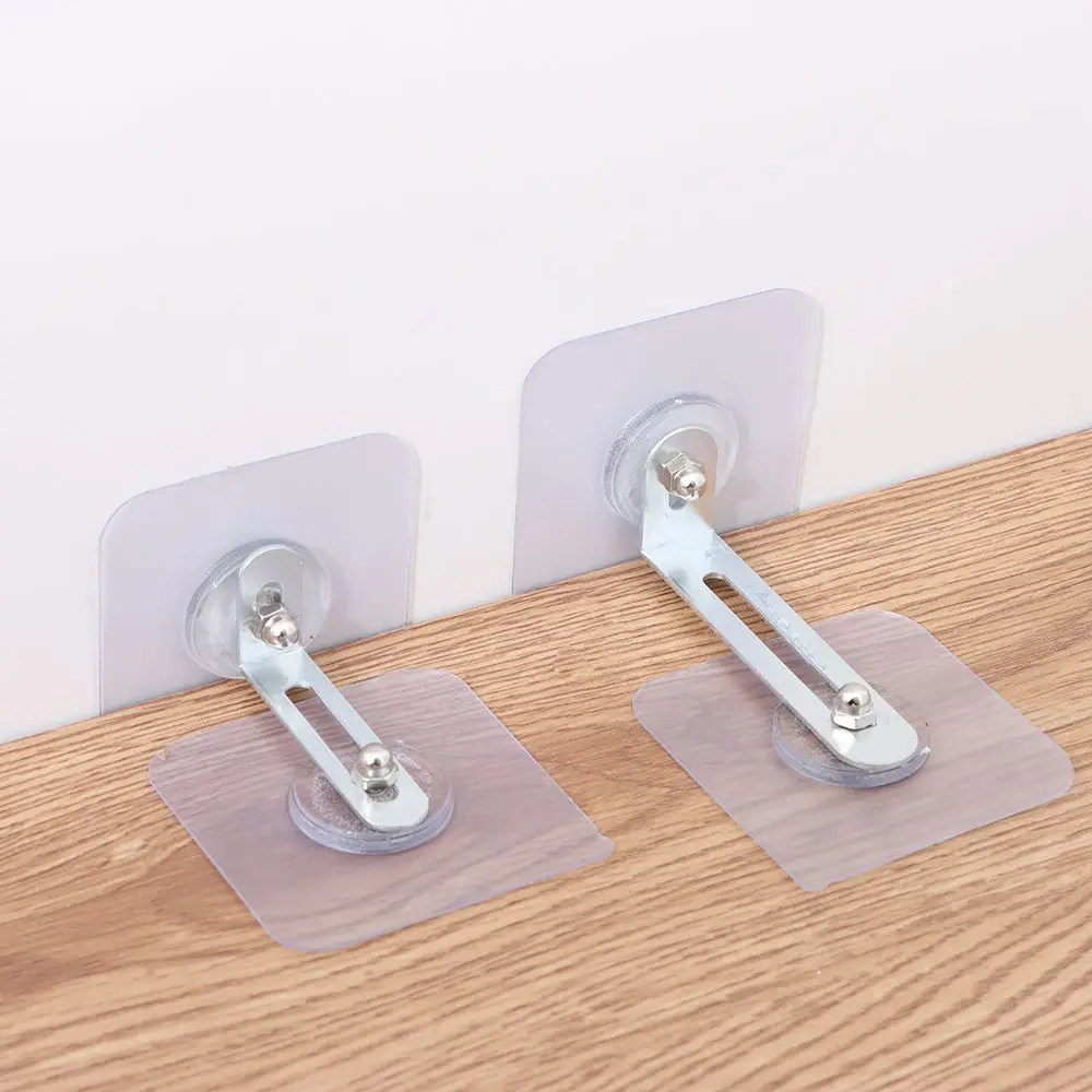 Kids Safety Anti-overturning Fixed Clip Self-Adhesive Cabinet Lock Adhesive Furniture Wall Anchors Furniture Stabilizer