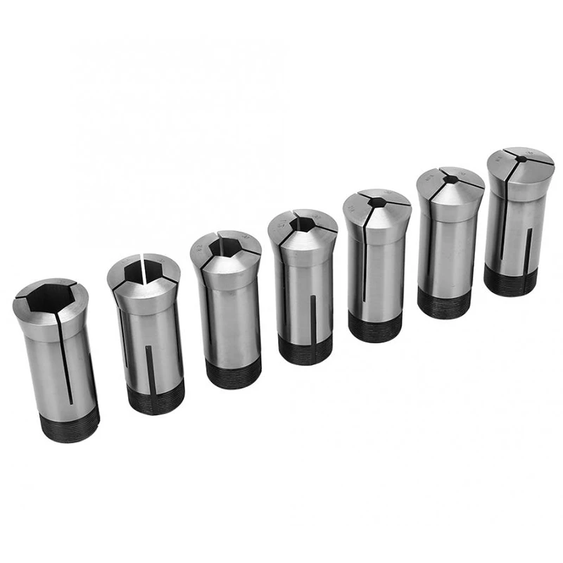 

HOT-7Pc 5C Hex Collet Set, Size 1/4, 5/16, 3/8, 1/2, 5/8, 3/4, 7/8