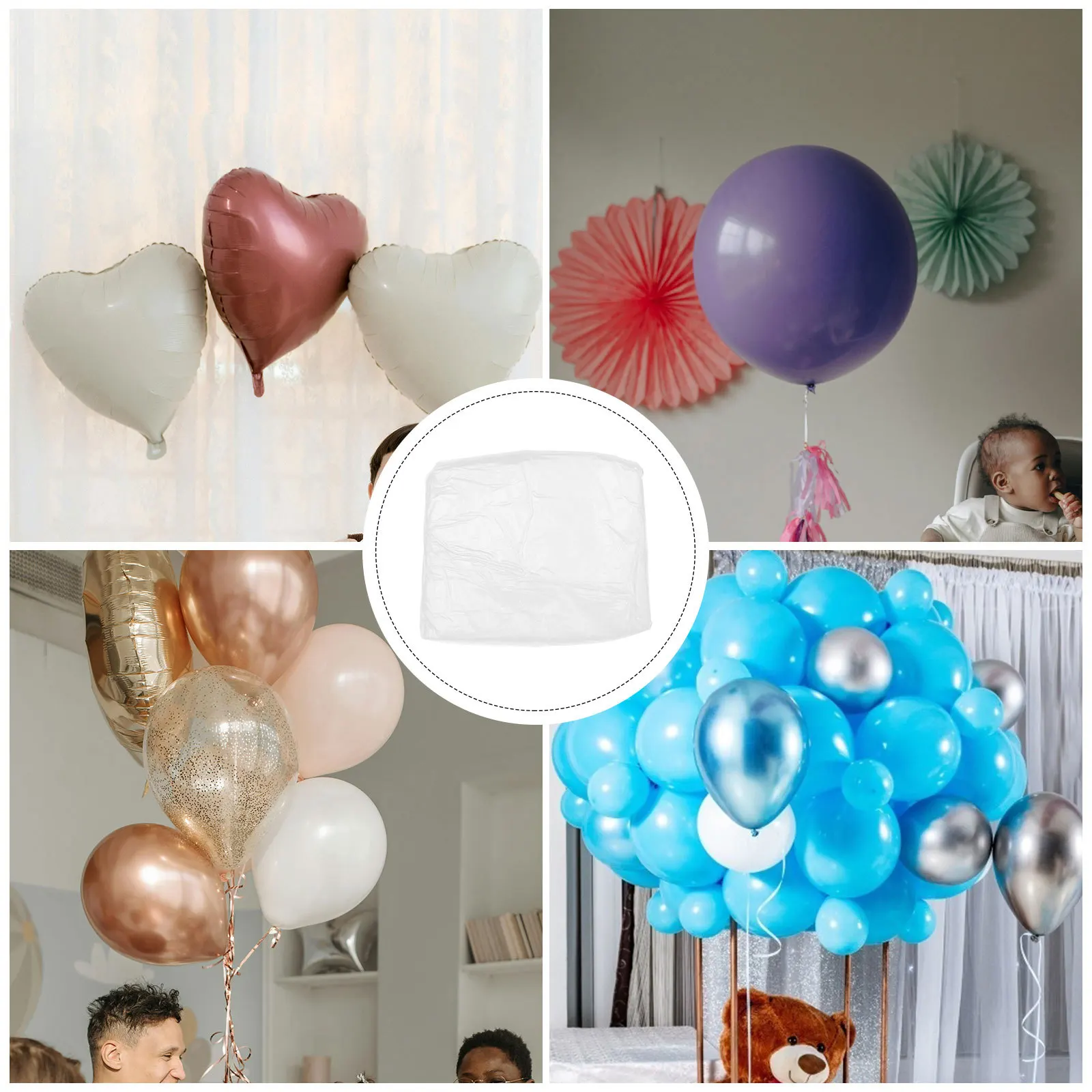 Sac de Protection Extra Large et épais Pe, 2 pièces, imperméable, Durable, pliable, léger, sac de Transport de rangement pour ballon transparent géant