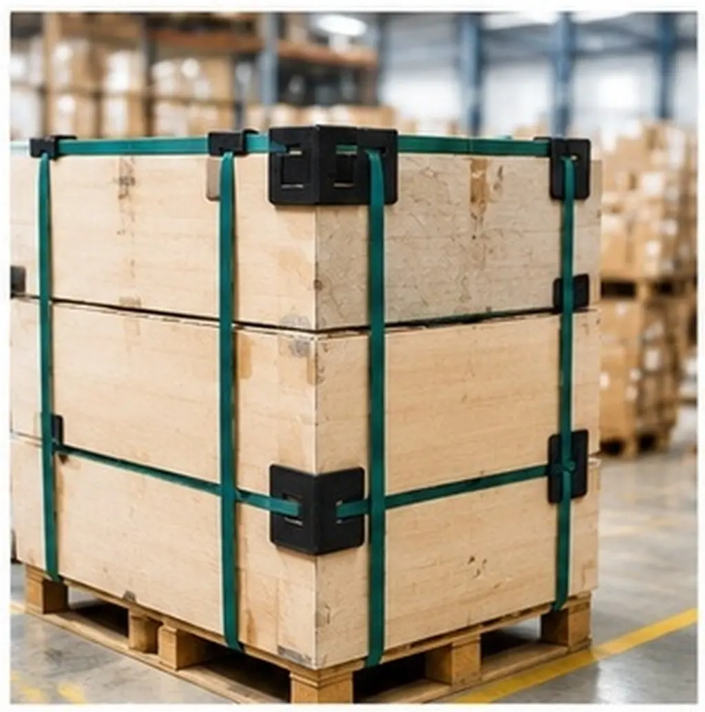 100Pcs Heavy-Duty Plastic Corner Guards Edge Protectors L-Shaped Strap Protector for Cargo Loads Transport Edge Protector