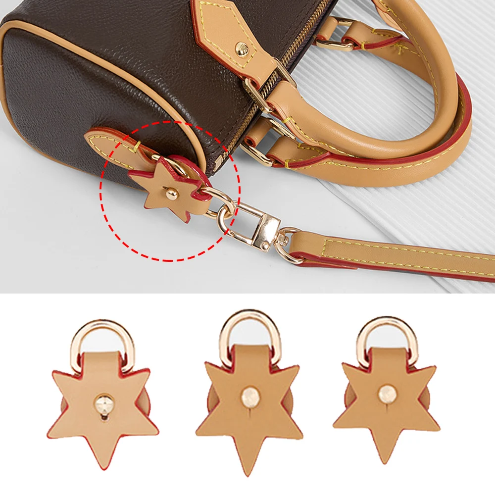 

1Pair Bag Accessory Detachable Bag Strap Ring Anti-wear Buckl Anti-wear Bag Strap Hardware Protection Leather Transformation Bag