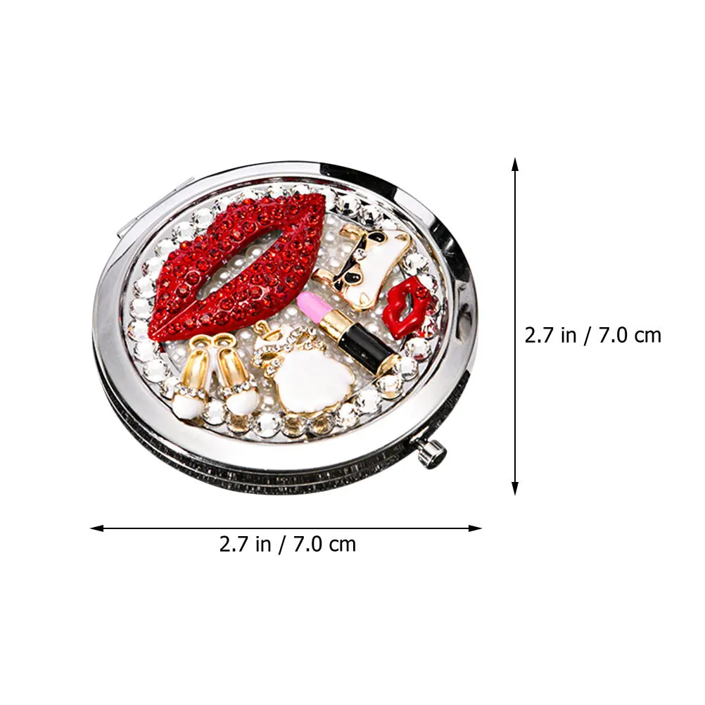 1Pcs Foldable Mirror Dual-Side Portable Small Mirror for Women Beauty Tool on The Go Small Makeup Tool