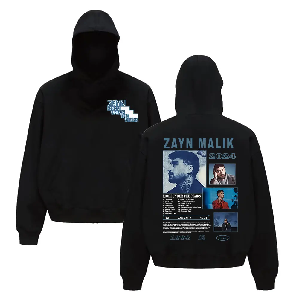 Zayn Malik Room Under The Stairs Tour 2025 Graphic Hoodie Men Women Hip Hop Fleece Fashion Loose Pullover Sweatshirt Streetwear