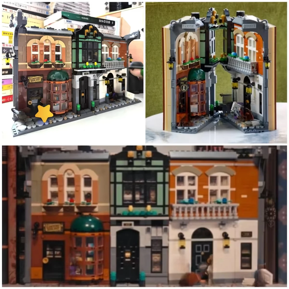 2025 nueva serie street view 10351 Sherlock estantería juguete de bloques de construcción tema educativo para niños DIY regalo de cumpleaños 1359 Uds