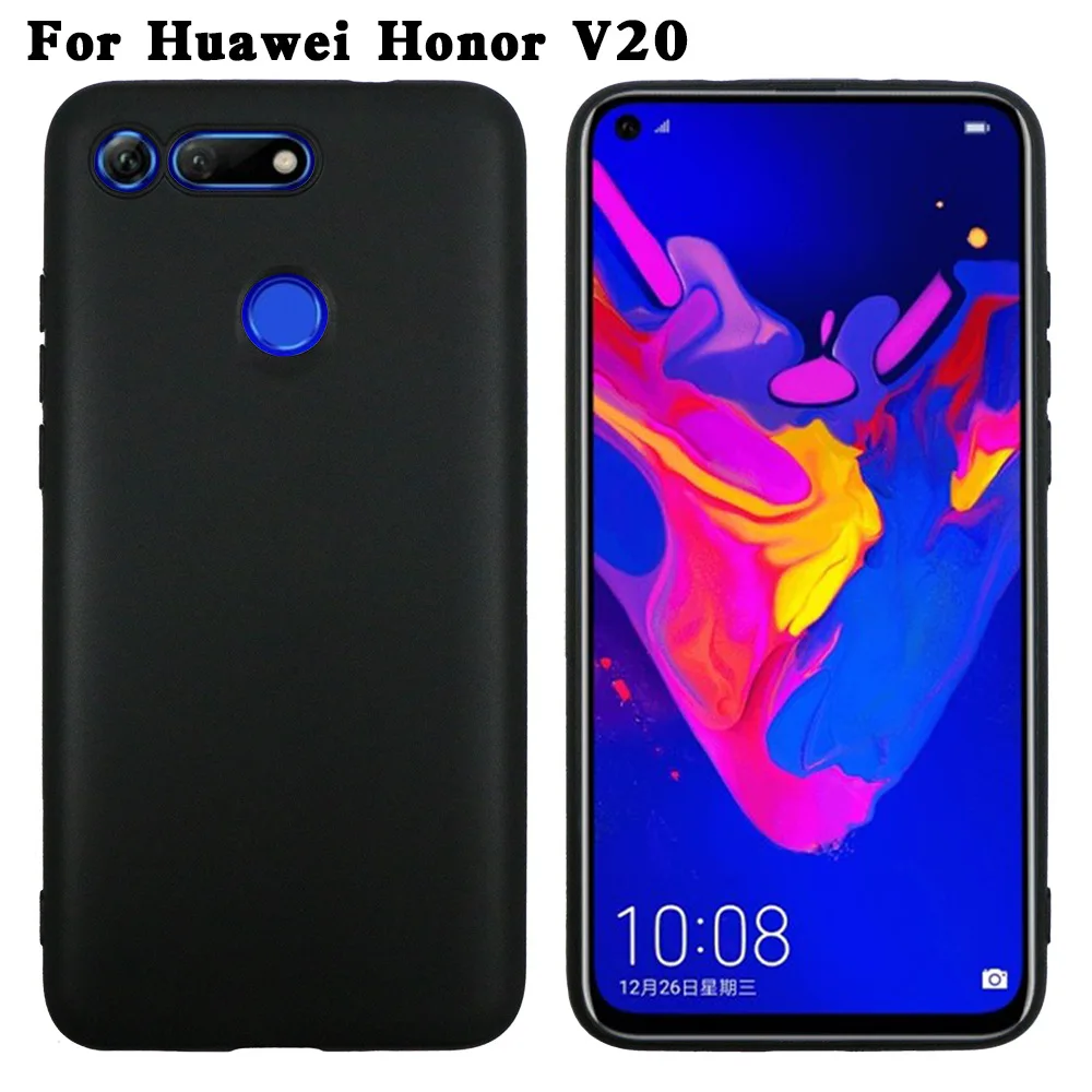 For Huawei HONOR V20 View 20 Case Plain Slim Soft Matte Silicon TPU Phone Cases For Huawei Honor V20 Cover