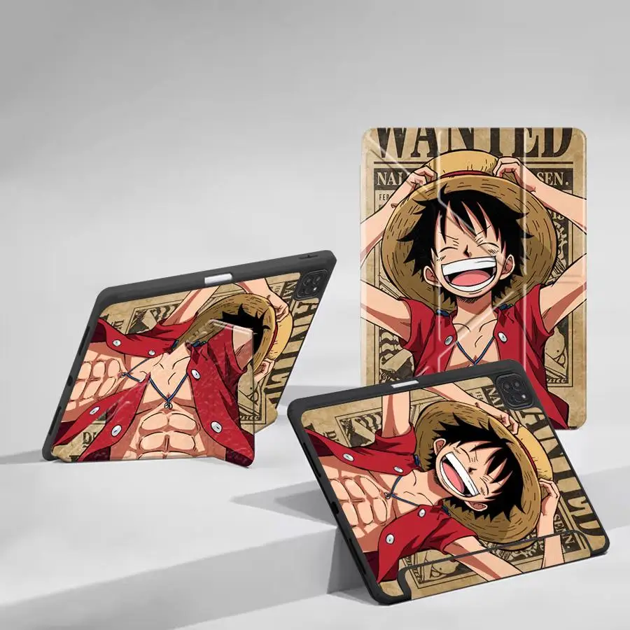 

Holder Cover Tablet Case For iPad Mini 6 7 Air 4 5 M3 M2 M4 11inch Pro 11 10 9 8 7 th 12.9inch Pro 2025 One Piece Luffy