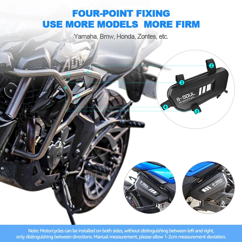 Motorcycle Side Bags Saddlebags For Motorcycles Waterproof Shell Triangle For BMW G310R Benelli Bicycle Side Bag