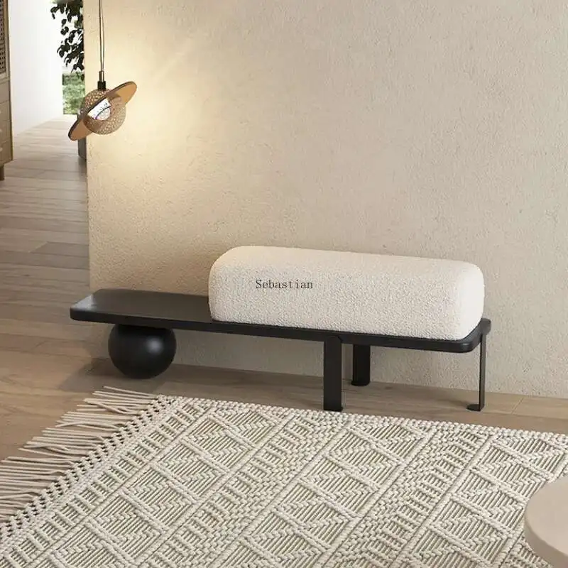 

Nordic Shoe Change Stool Creative Home Sofa Bed End Dressing Room Bench To Enter The Door To Wear Shoes Stool