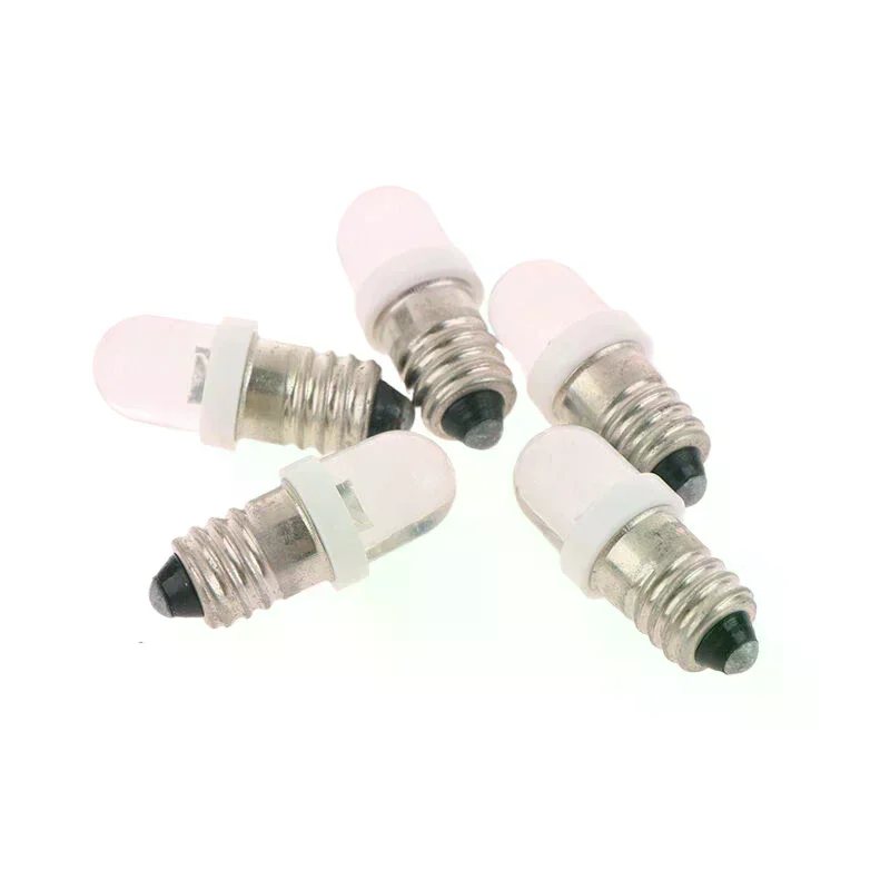 5 قطعة E10 Led لمبة E10 تيار مستمر 3 فولت 6 فولت 12 فولت 24 فولت أداة لمبة E10 مؤشر لمبة الطراز القديم مصباح يدوي الشعلة لتقوم بها بنفسك العمل ضوء صغير #5