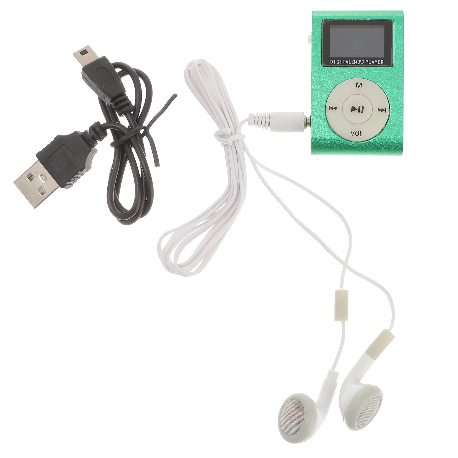 

Mp3 Super Lightweight Clip Mp3 Player Portable Music Player With Micro Usb Port Built-In Green