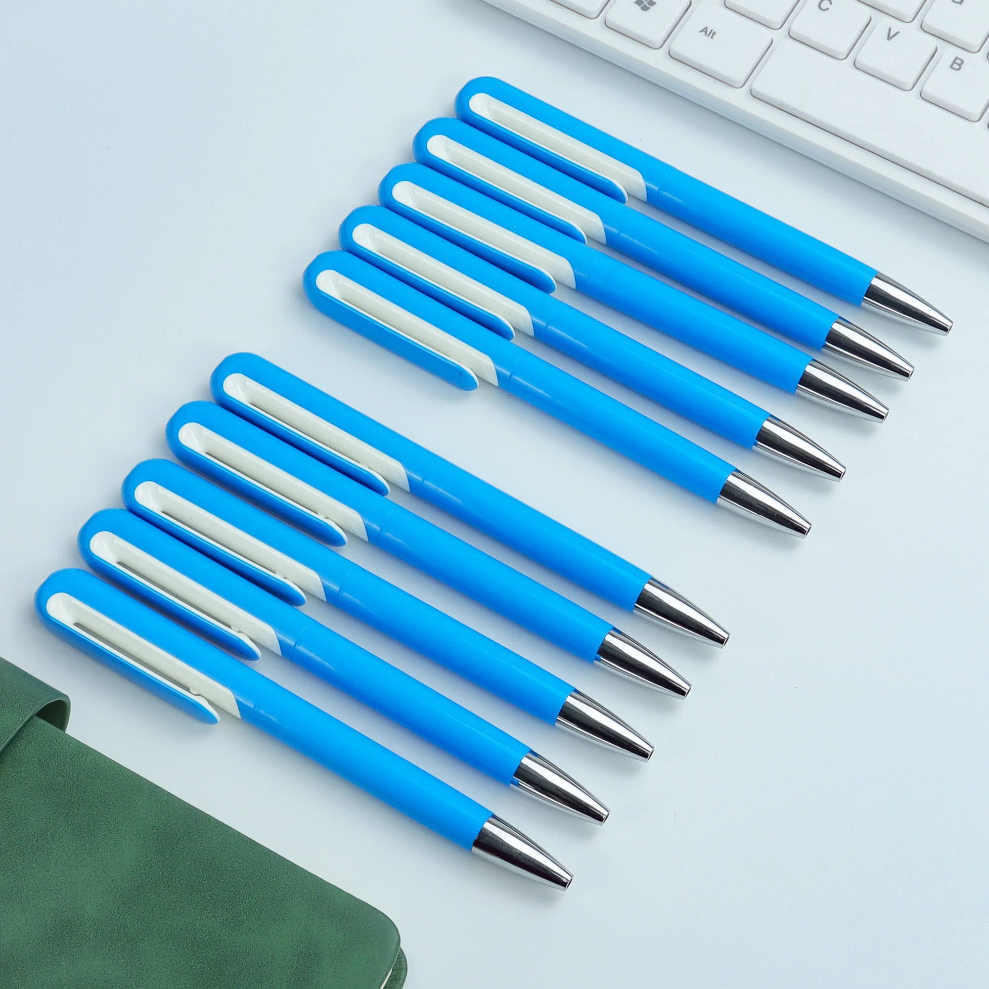 10/20 Piece Smooth Writing Blue Ink Ballpoint Pens, Twistable, Lightweight For Business, Students & Teachers,School Stationery